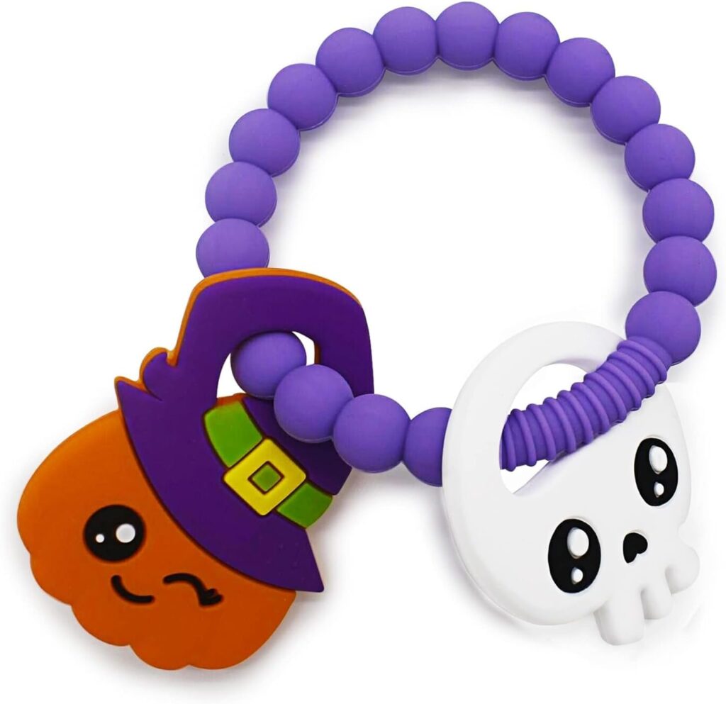 Halloween accessories for baby - set of teething rings